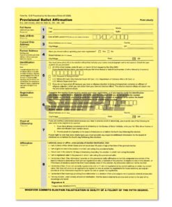 BOE Provisional Envelope $0.295 ea.
